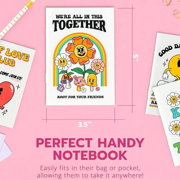 SALE Retro Vintage 50’s Style Sun Flower Lined Notebook - Picture 2 of 6